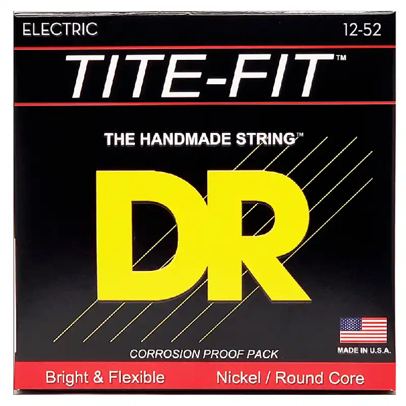 Best Price DR Strings TITE-FIT Nickel Wound 12-52 Electric Guitar Strings, Jazz