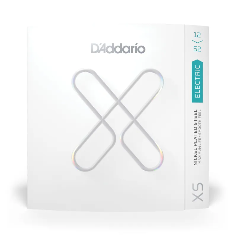 Budget D'Addario XS Coated Nickel Wound 12-52 Electric Guitar Strings, Wound 3rd