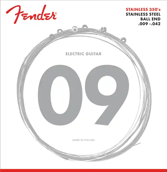 Fender 350L Stainless Steel 9-42 Electric Guitar Strings Same Day Shipping