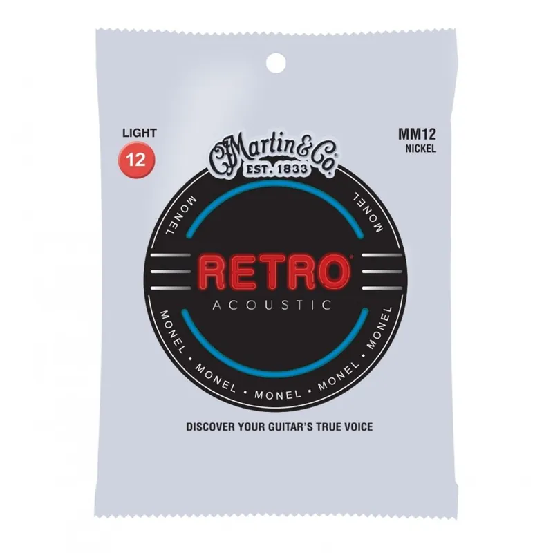 Mega Sale Martin RETRO Monel Wound 12-54 Acoustic Guitar Strings