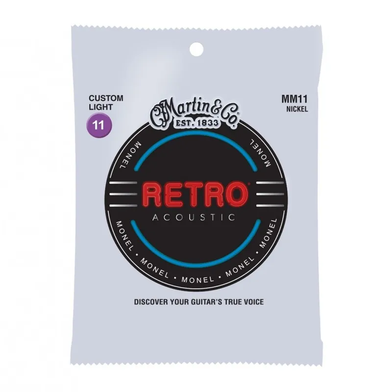 High Quality Martin RETRO Monel Wound 11-52 Acoustic Guitar Strings