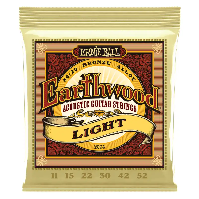 Direct From Manufacturer Ernie Ball Earthwood 80/20 Bronze 11-52 Acoustic Guitar Strings, Light