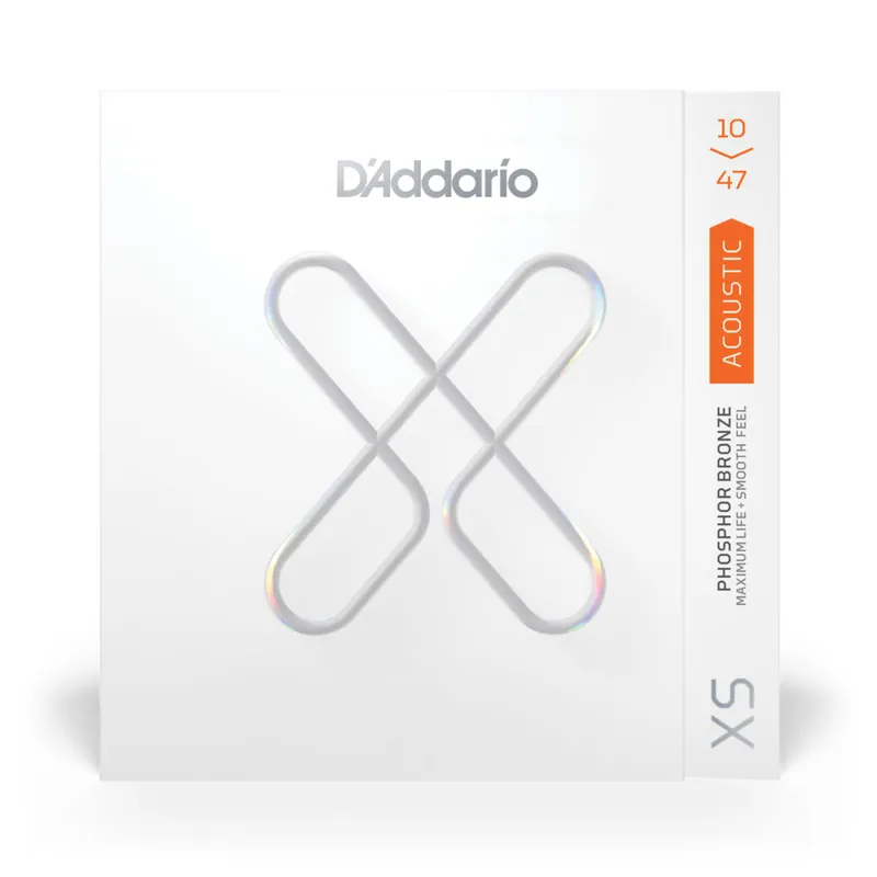 Holiday Sale D'Addario XS Phosphor Bronze 10-47 Acoustic Guitar Strings, Extra Light
