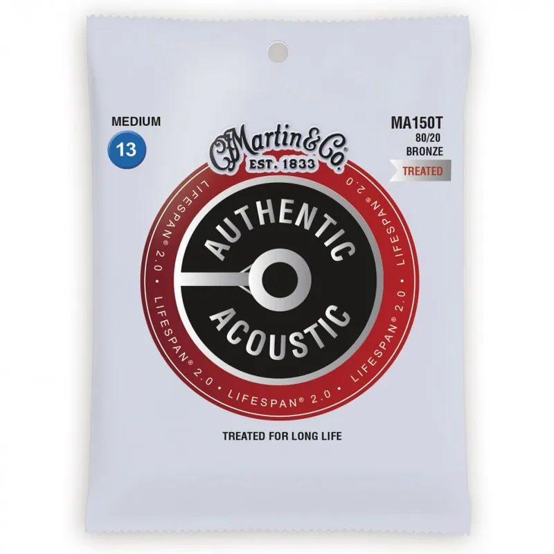 Martin Authentic Acoustic LifeSpan 80/20 Bronze 13-56 Acoustic Guitar Strings Fast Shipping
