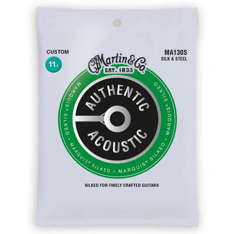 Martin Authentic Acoustic Marquis Silk & Steel 11.5-47 Folk Acoustic Guitar Strings Get Yours