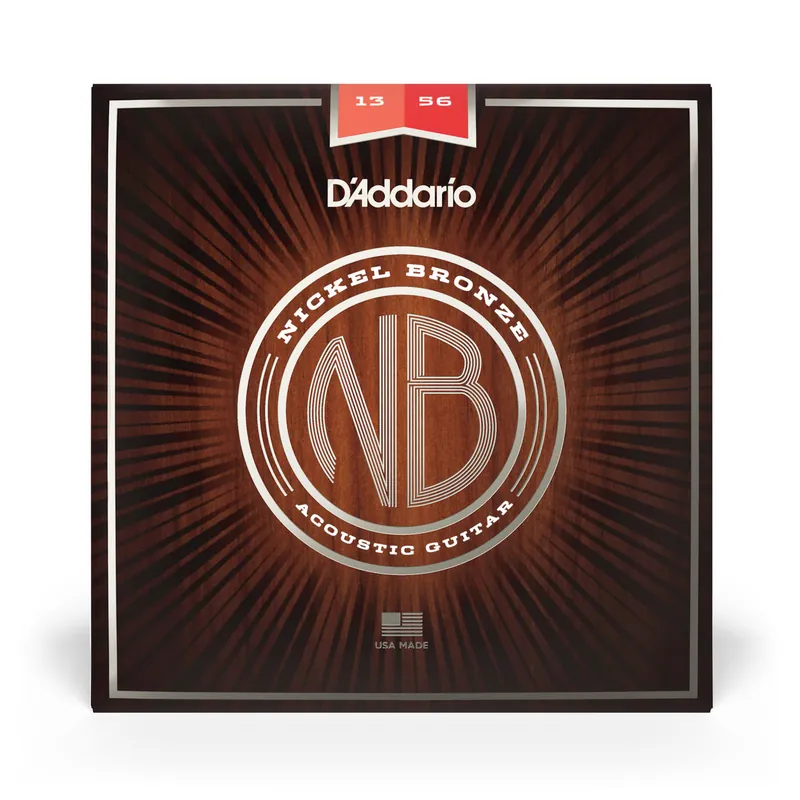 One Day Deal D'Addario Nickel Bronze 13-56 Acoustic Guitar Strings, Medium