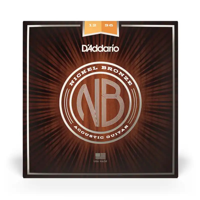 Best Seller D'Addario Nickel Bronze 12-56 Acoustic Guitar Strings, Light-Medium