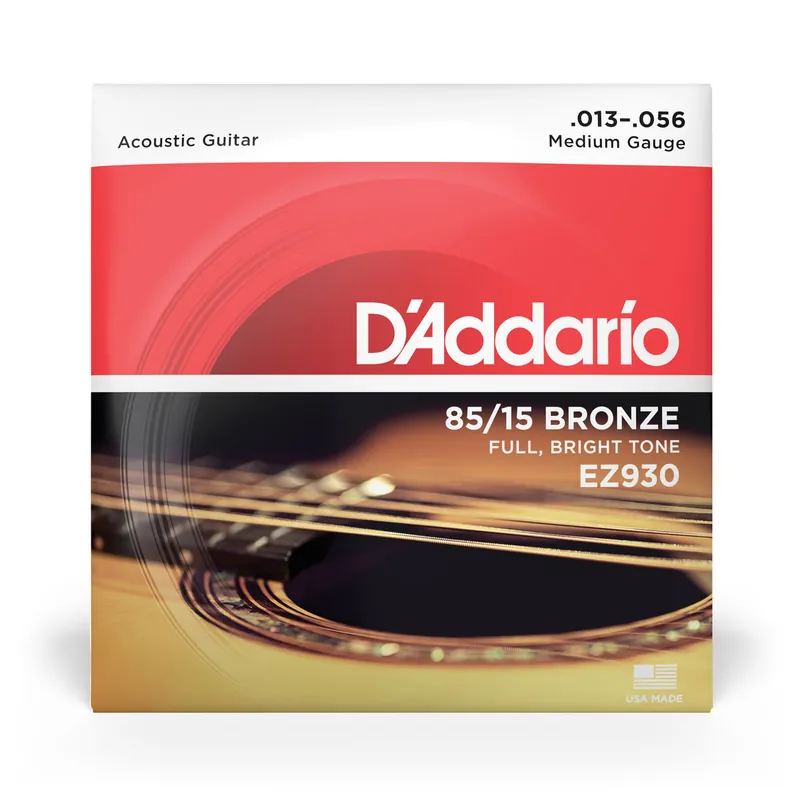 Top Pick D'Addario EZ930 85/15 Bronze 13-56 Acoustic Guitar Strings, Medium