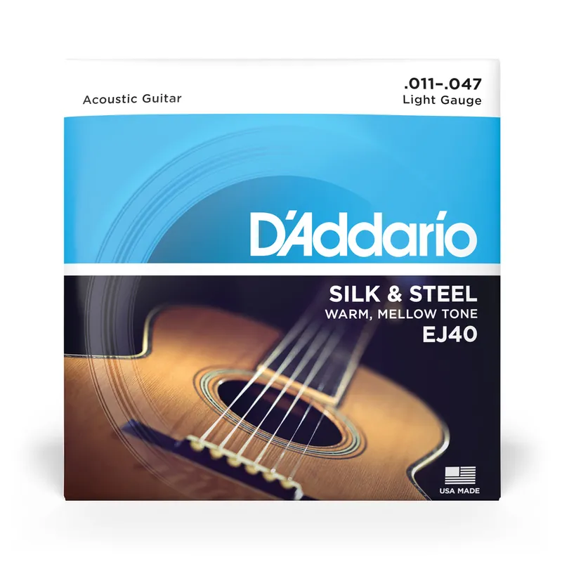Last Chance D'Addario EJ40 Silk & Steel 11-47 Acoustic Guitar Strings