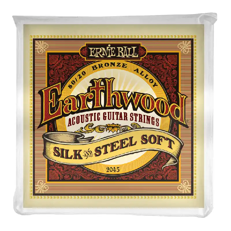 Limited Offer Ernie Ball Earthwood Silk & Steel 80/20 Bronze 11-52 Acoustic Guitar Strings