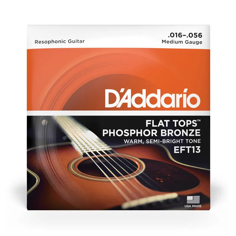 Best Seller D'Addario EFT13 Flat Tops Phosphor Bronze 16-56 Acoustic Guitar Strings