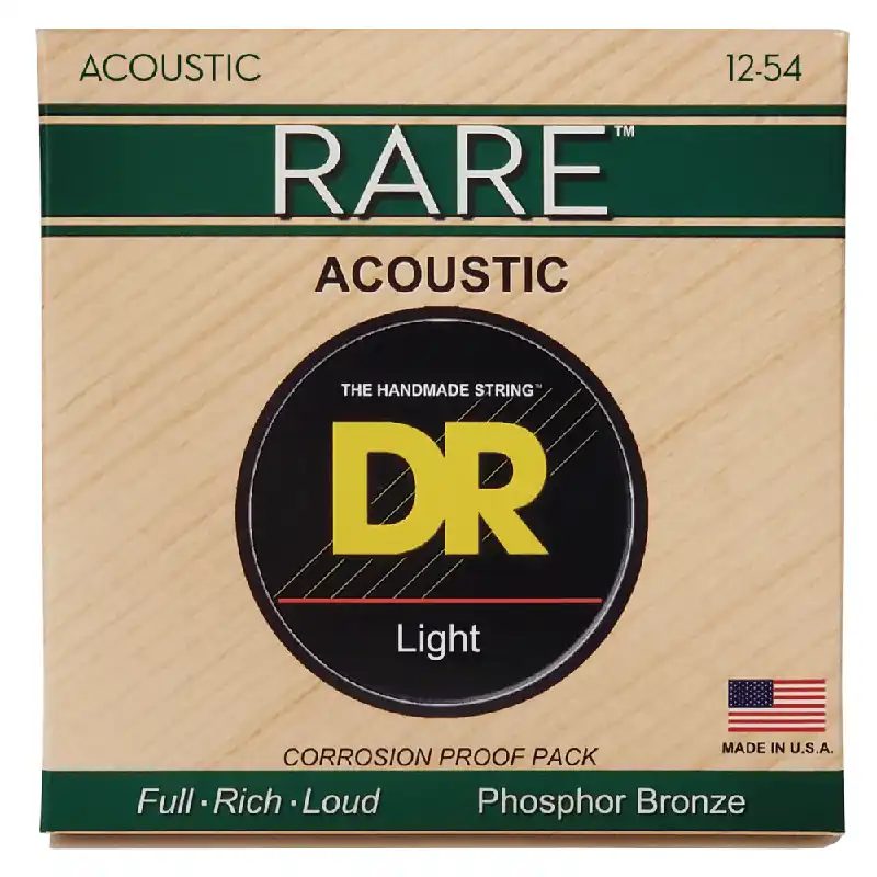 Save Now DR Strings RARE Bronze 12-54 Acoustic Guitar Strings