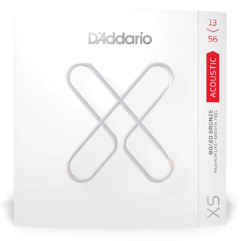 Factory Price D'Addario XS 80/20 Bronze 13-56 Acoustic Guitar Strings, Medium