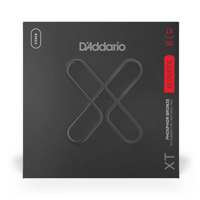 D'Addario XT Phosphor Bronze 13-56 Acoustic Guitar Strings, 3-Pack Don’t Miss Out