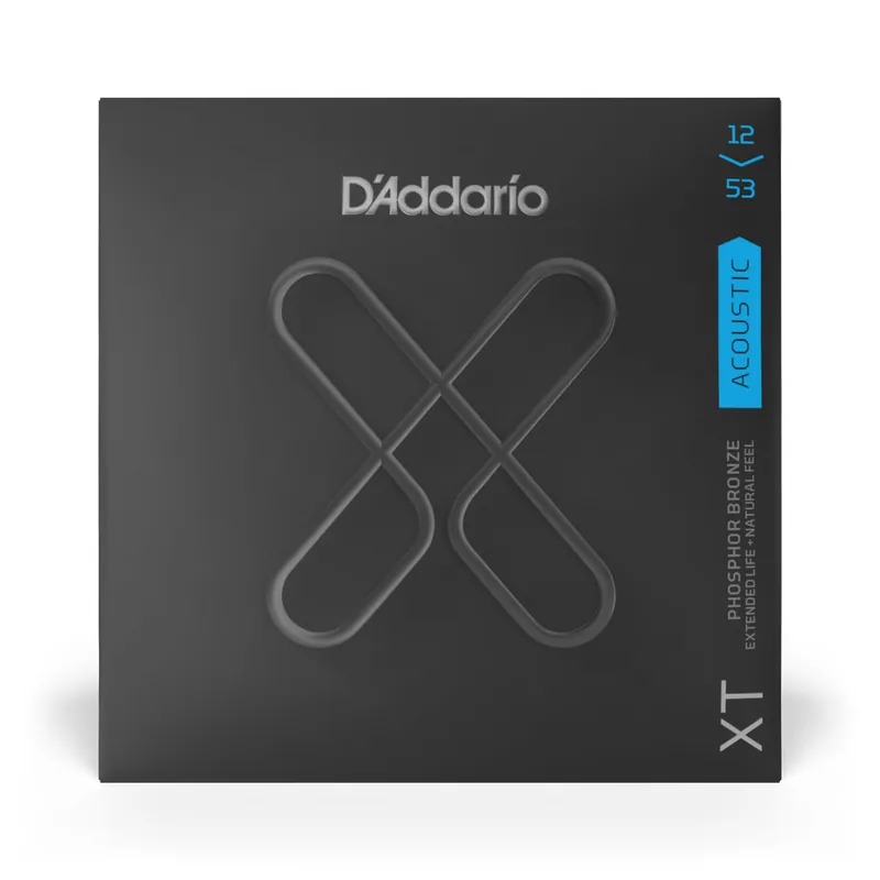 Same Day Shipping D'Addario XT Phosphor Bronze 12-53 Acoustic Guitar Strings, 3-Pack