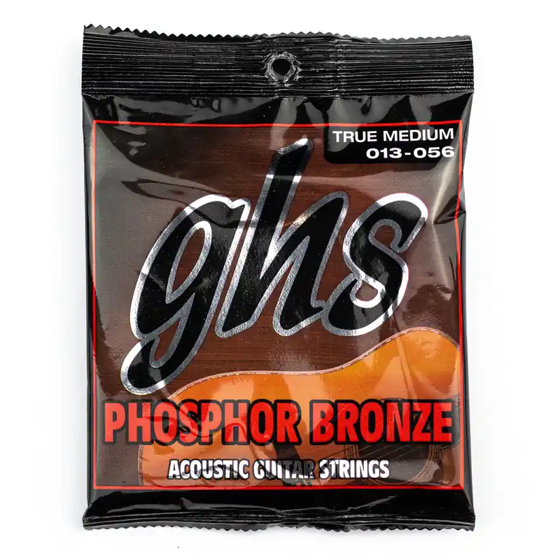 GHS Phosphor Bronze 13-56 Acoustic Guitar Strings, True Medium Top Pick