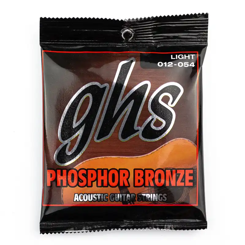 GHS Phosphor Bronze 12-54 Acoustic Guitar Strings, Light Mega Sale