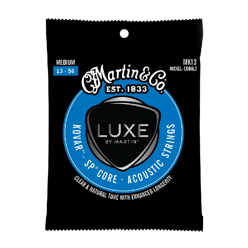 Martin LUXE Kovar Nickel-Cobalt 13-56 Acoustic Guitar Strings High Quality