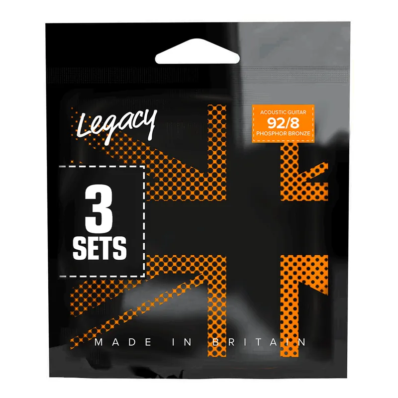 Legacy Tru-Tone Phosphor Bronze 11-52 Acoustic Guitar Strings, 3-Pack Discount