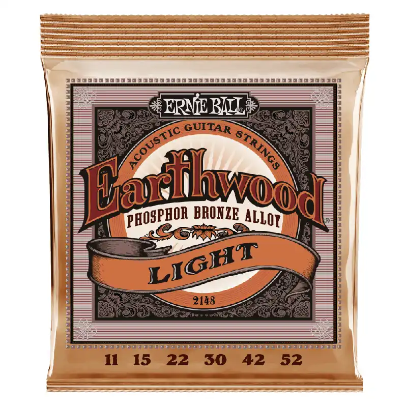 Ernie Ball Earthwood Phosphor Bronze 11-52 Acoustic Guitar Strings, Light, 3-Pack One Day Deal
