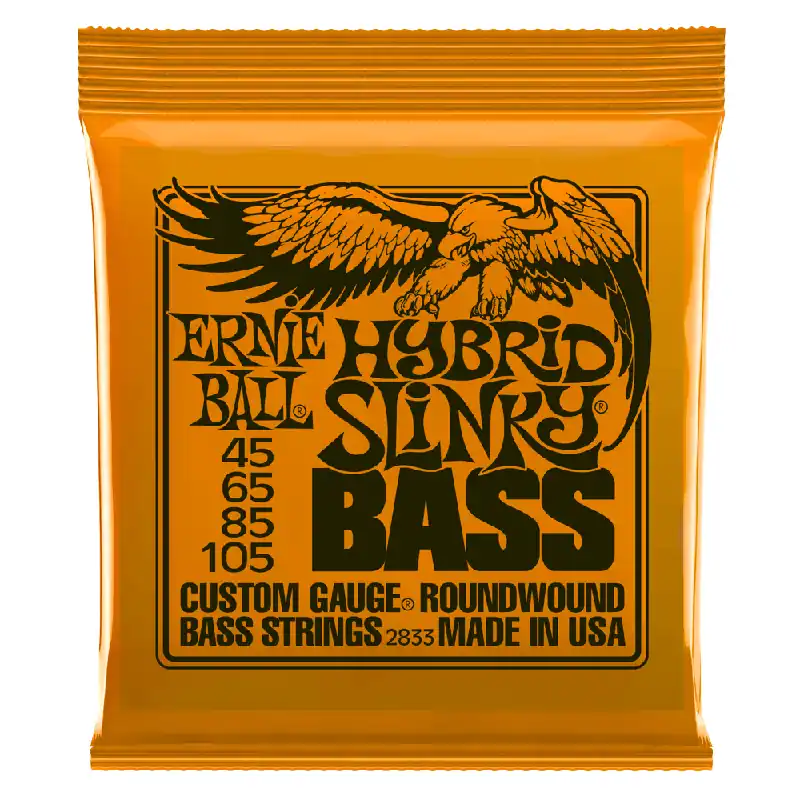 Bargain Ernie Ball Hybrid Slinky Nickel Wound 45-105 Bass Guitar Strings, Long Scale