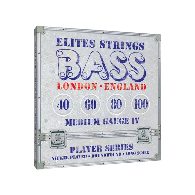 Warranty Included Elites Player Series Nickel Wound 40-100 Bass Guitar Strings