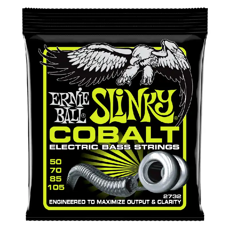 New Release Ernie Ball Cobalt Regular Slinky 50-105 Bass Guitar Strings, Long Scale