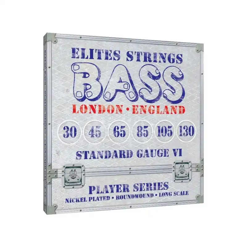Super Sale Elites Player Series Nickel Wound 30-130 6-String Bass Guitar Strings