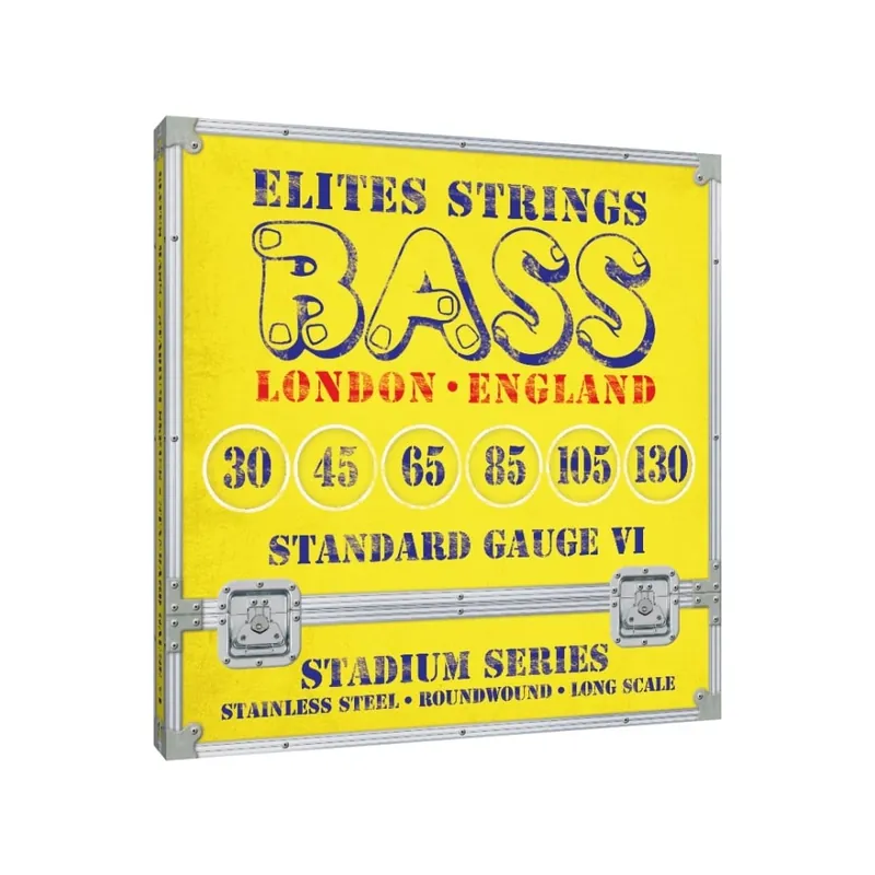 Elites Stadium Series Stainless Steel 30-130 6-String Bass Guitar Strings Instant Buy