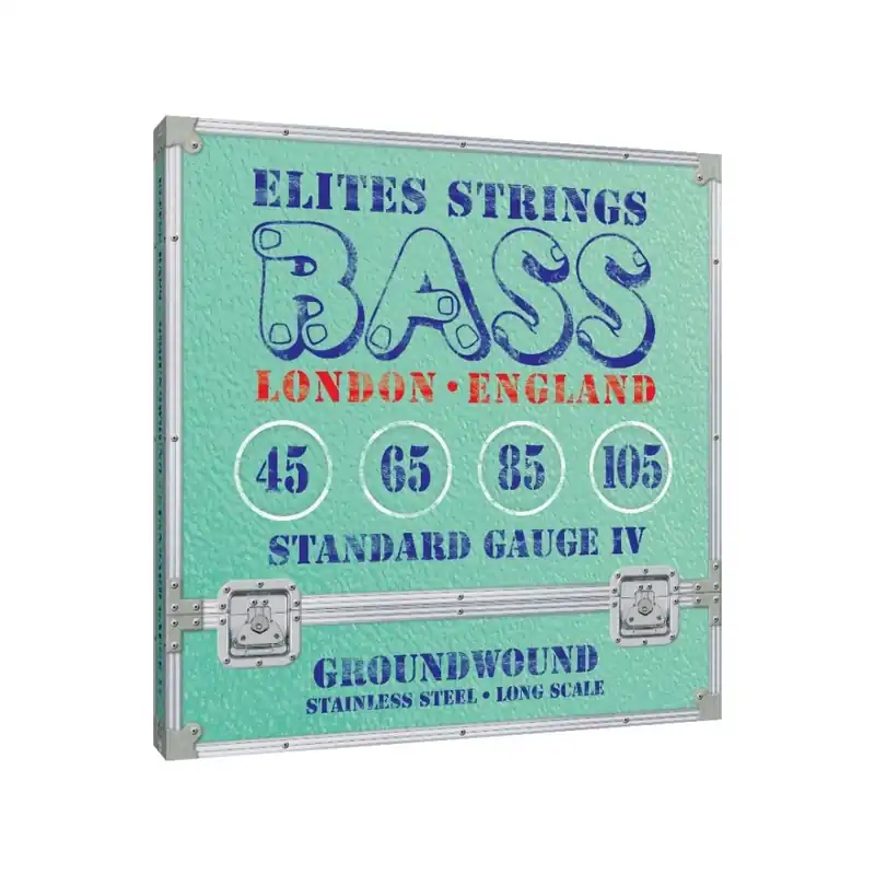 Elites Groundwound Stainless Steel 45-105 Bass Guitar Strings, Long Scale Best Choice