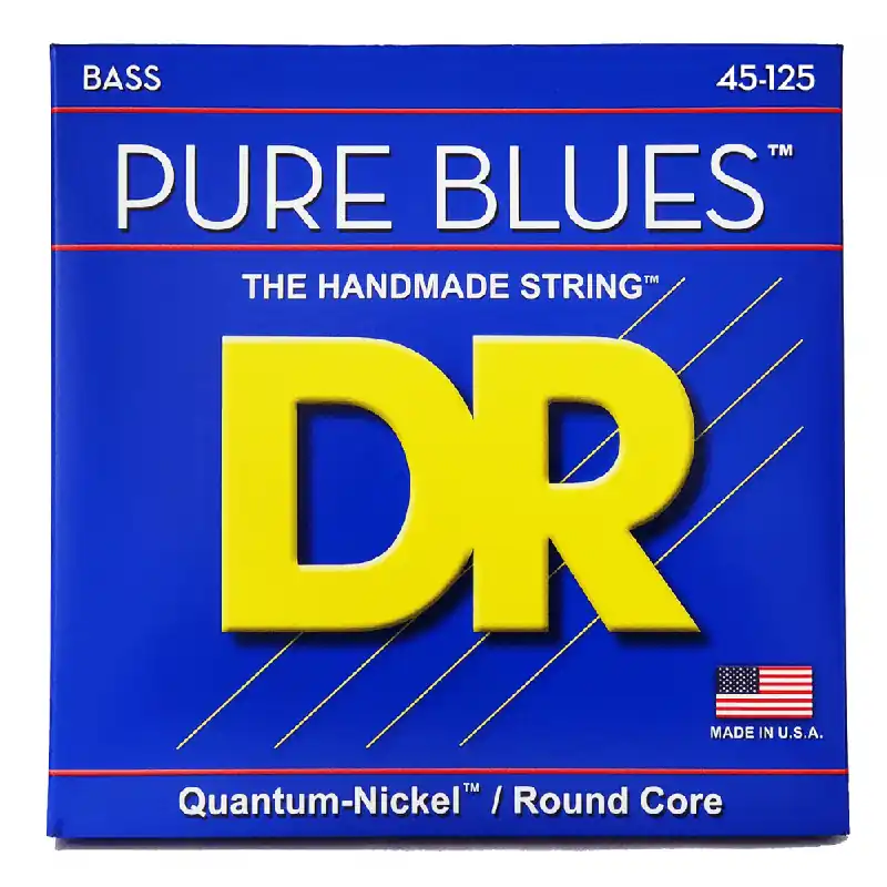 DR Strings PURE BLUES Quantum-Nickel 5-String 45-125 Bass Guitar Strings, Long Scale Buy Direct