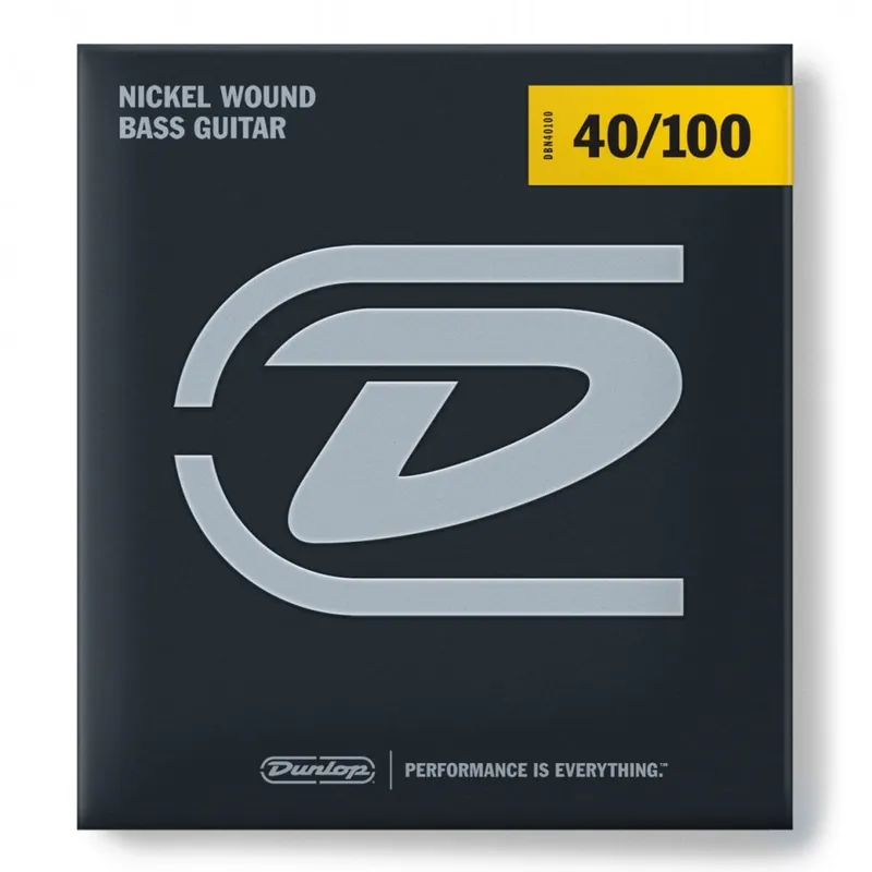 Limited Time Jim Dunlop Performance+ Nickel Wound 40-100 Bass Guitar Strings, Long Scale