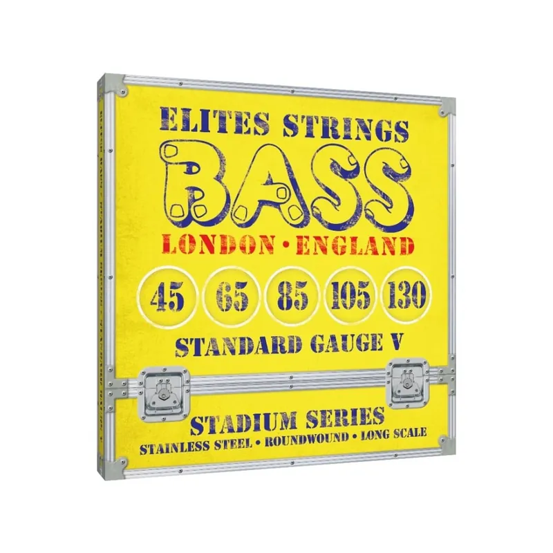 Elites Stadium Series Stainless Steel 45-130 5-String Bass Guitar Strings Premium