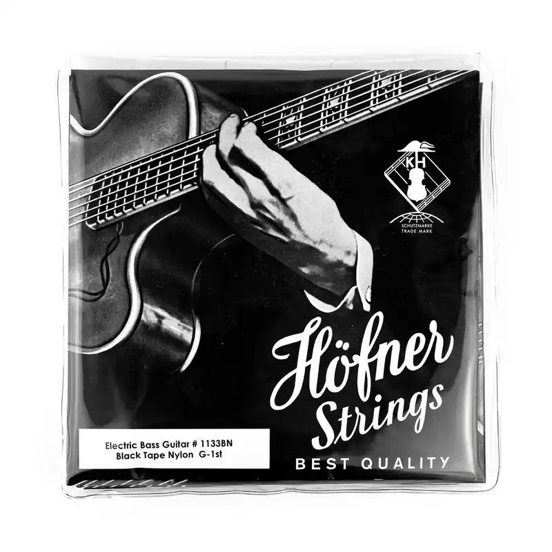 Hofner Black Nylon Tape Wound 55-110 Bass Guitar Strings Money Back Guarantee