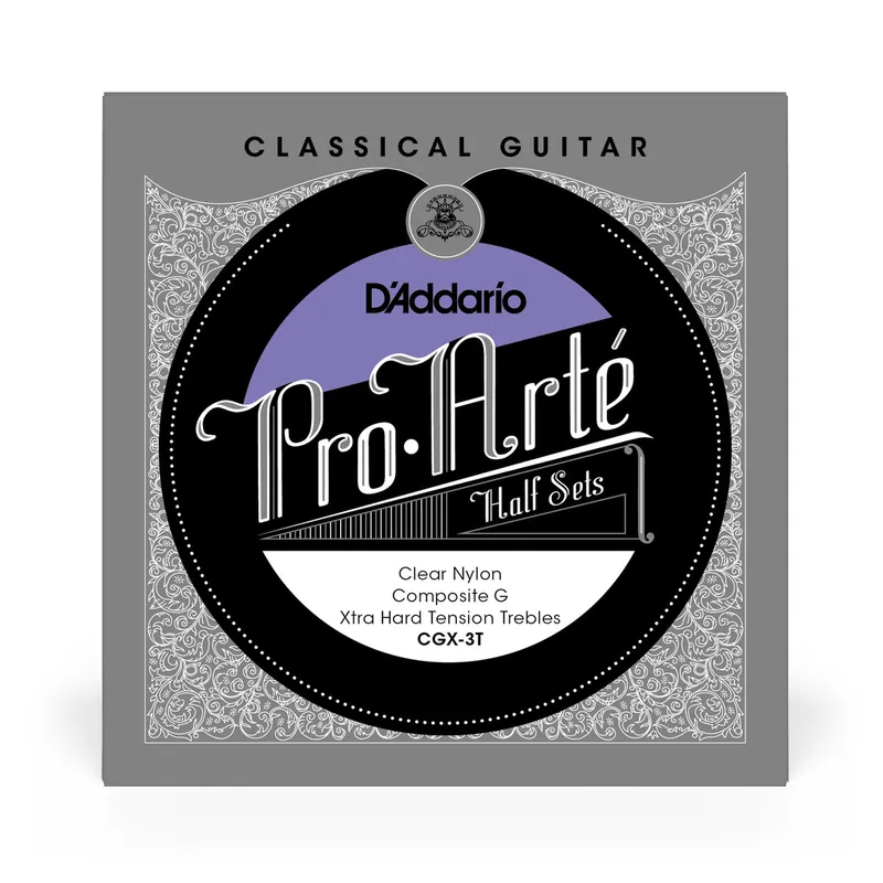 Fast Shipping D'Addario Pro-Arté CGX-3T Extra-Hard Tension Classical Guitar Nylon Trebles w/ Composite G