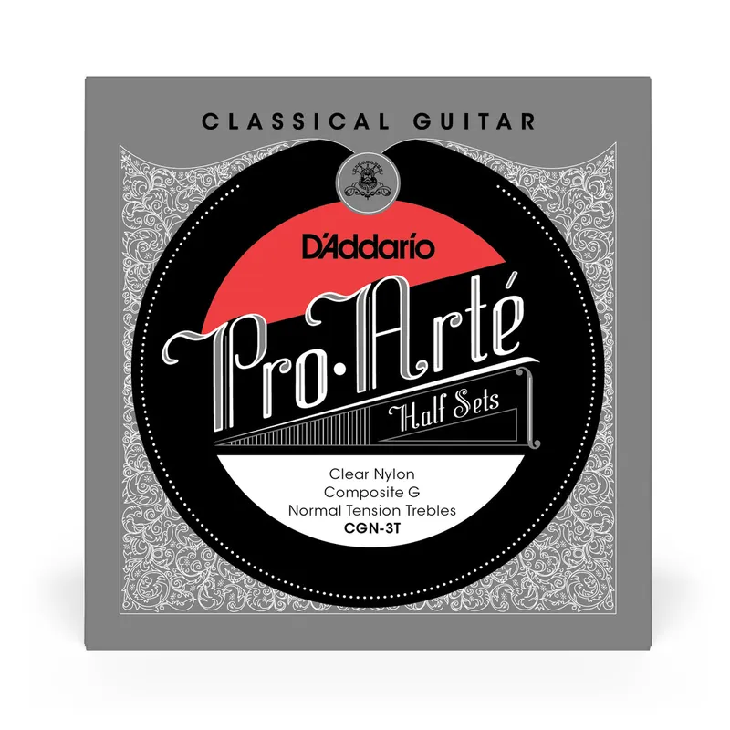 Fresh Stock D'Addario Pro-Arté CGN-3T Normal Tension Clear Nylon Classical Guitar Trebles + Composite G