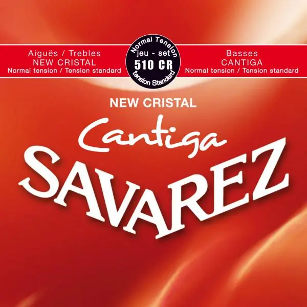 Savarez 510CR New Crystal Cantiga Classical Guitar Strings, Normal Tension Hassle-Free Returns