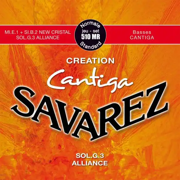 Savarez 510MR Creation Cantiga Classical Guitar Strings, Normal Tension Viral