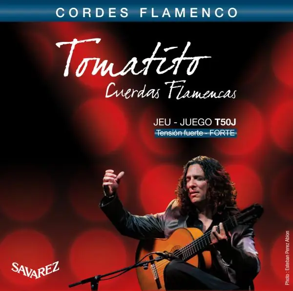 Savarez T50J Tomatito Flamenco Classical Guitar Strings, Hard Tension Free Returns