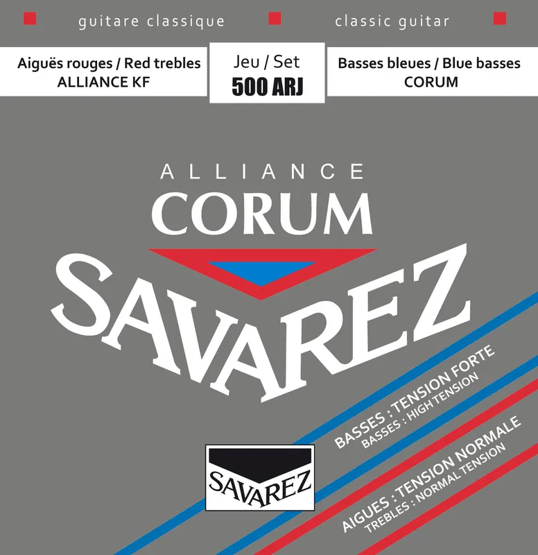 Savarez 500ARJ Alliance Corum Classical Guitar Strings, Mixed Tension High Quality