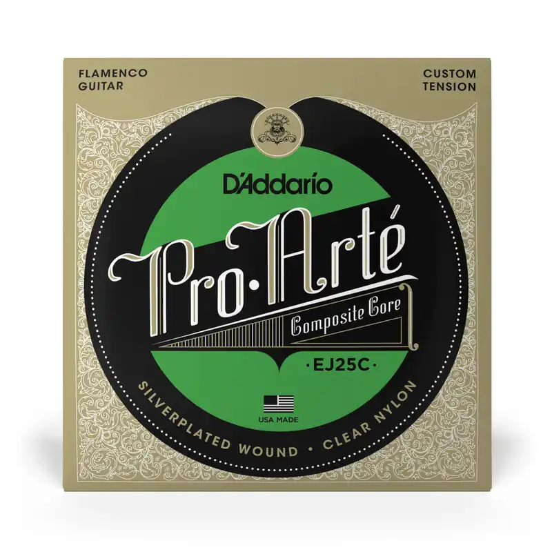 Trusted Brand D'Addario EJ25C Flamenco Silverplated Wound Clear Nylon Guitar Strings