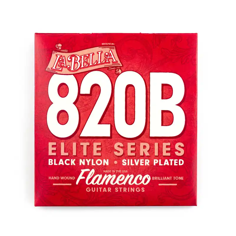Bargain La Bella 820-B Elite Flamenco with Black Trebles Classical Guitar Strings Medium Tension