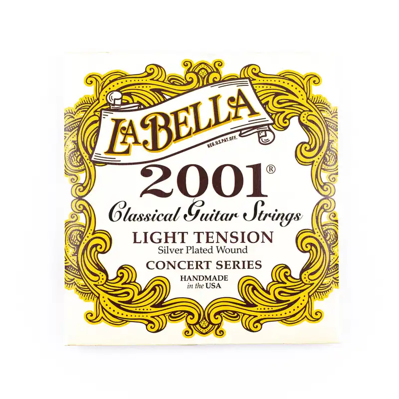 La Bella 2001-L Silver & Nylon Classical Guitar Strings, Light Tension Today Only