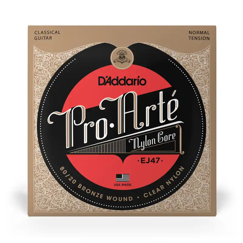 D'Addario Pro-Arté EJ47 Normal Tension 80/20 Bronze Classical Guitar Strings Top Pick