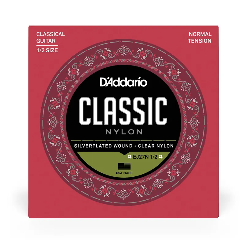 D'Addario EJ27N Student 1/2 Size Classical Guitar Strings, Normal Tension Factory Price