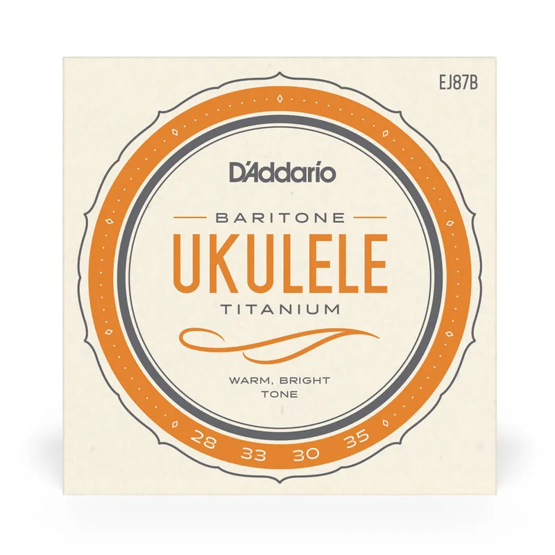 D'Addario EJ87B T2 Titanium Baritone Ukulele DGBE Strings Next Day Delivery