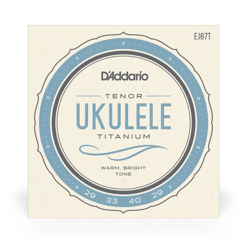 D'Addario EJ87T T2 Titanium Tenor Ukulele Strings for GCEA Tuning Exclusive