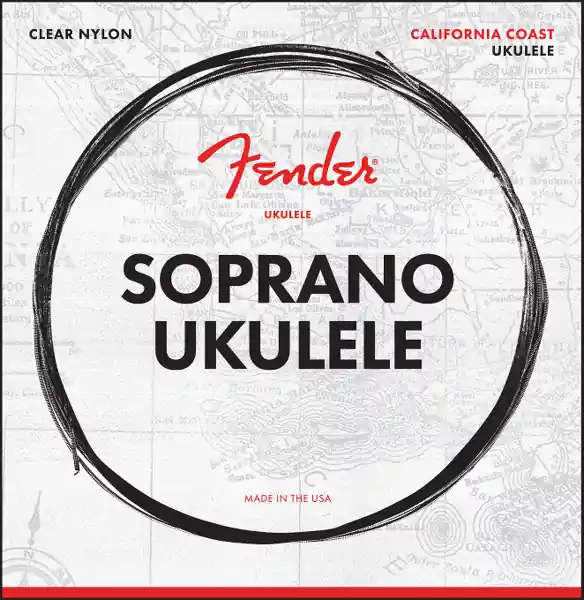 Premium Fender California Coast 90S Soprano Ukulele Strings