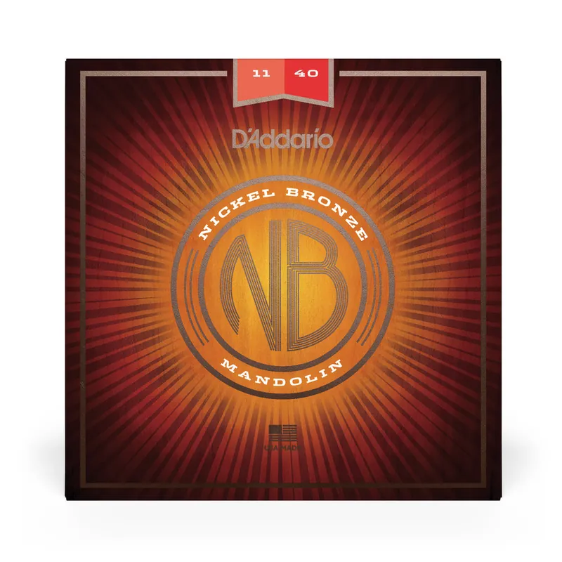 D'Addario Nickel Bronze Acoustic Mandolin Strings, 11-40 Medium Authentic