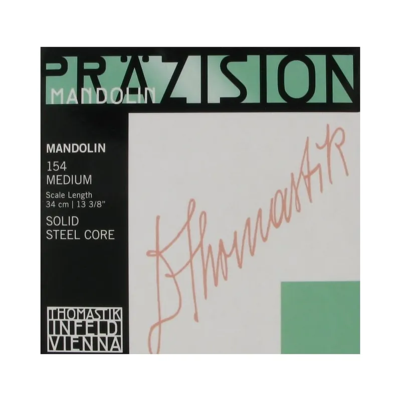 Thomastik-Infeld Precision Flat Wound Mandolin Strings, Loop End, Medium Certified